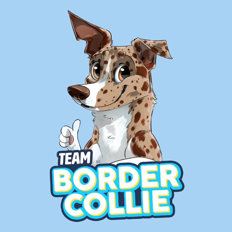 TEAM Border Collie Short Pile - Merle Red