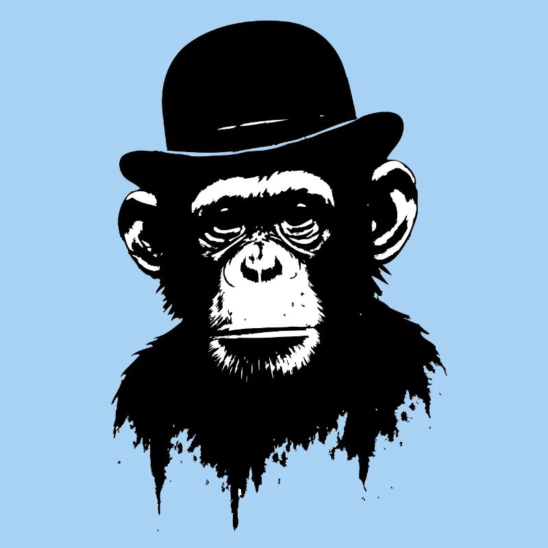 Monkey with bowler hat