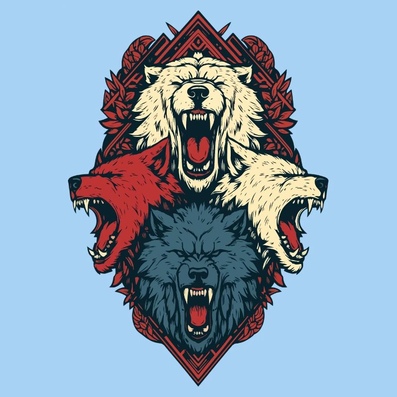 Triune Wolf Crest