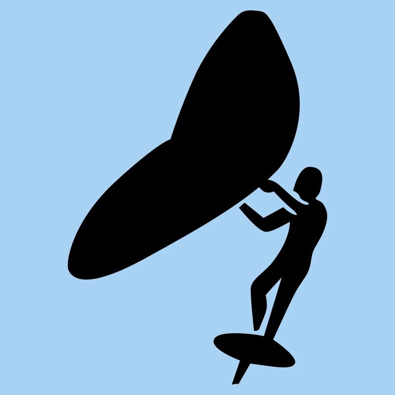 Wingfoil minimalistic logo