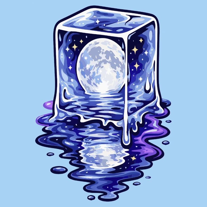 Moonlit Cube Melting