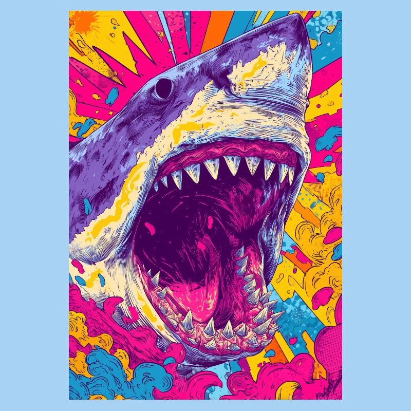 Psychedelic Shark Burst