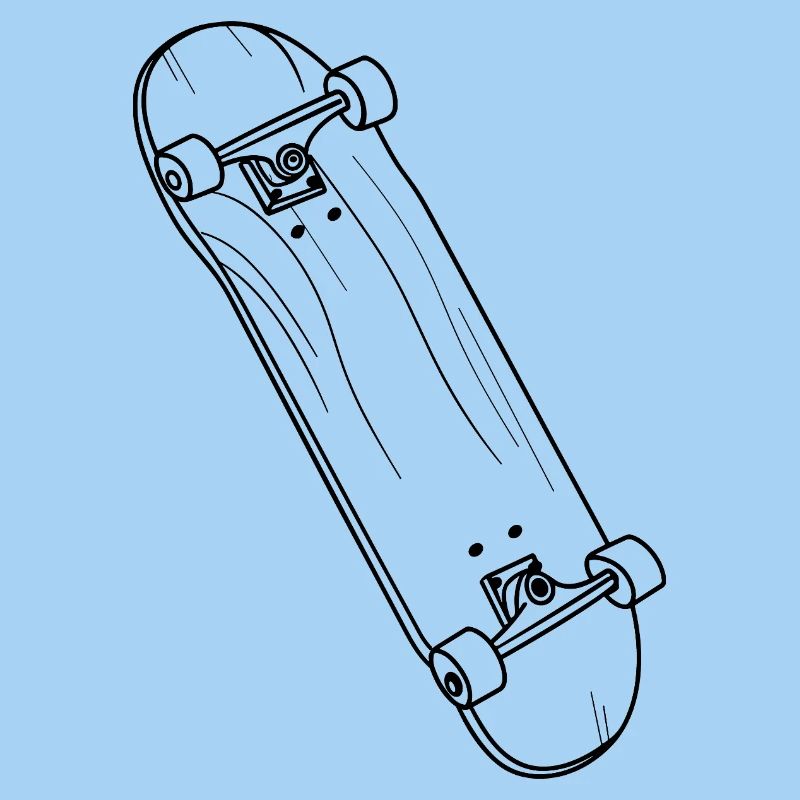 Skateboard Zeichnung