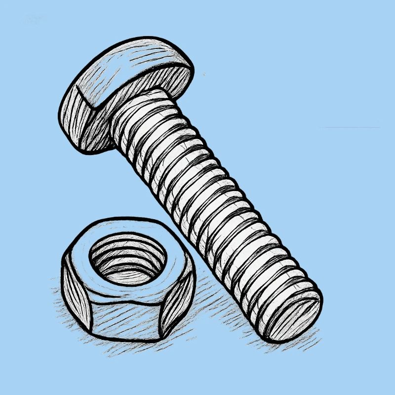 Screw and nut