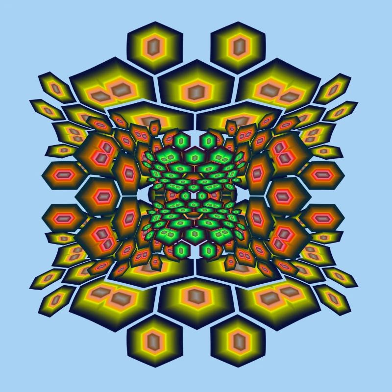 Hexagon psychedelic II
