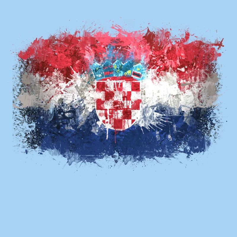 Drapeau croate Graffiti