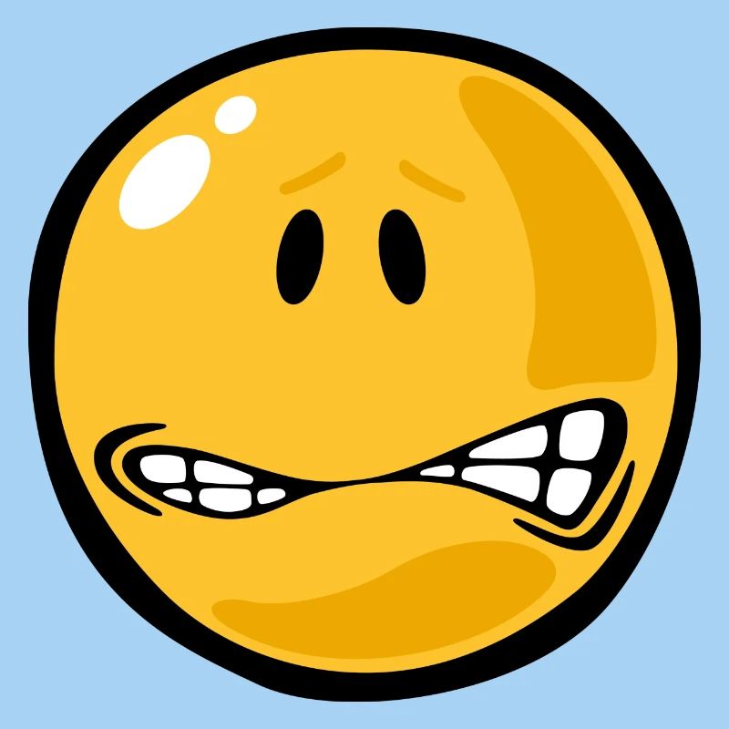 Smiley fear stressed
