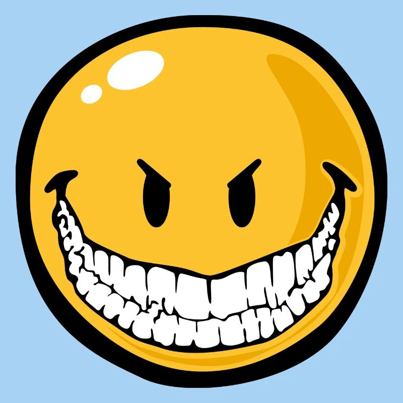Smiley evil grin