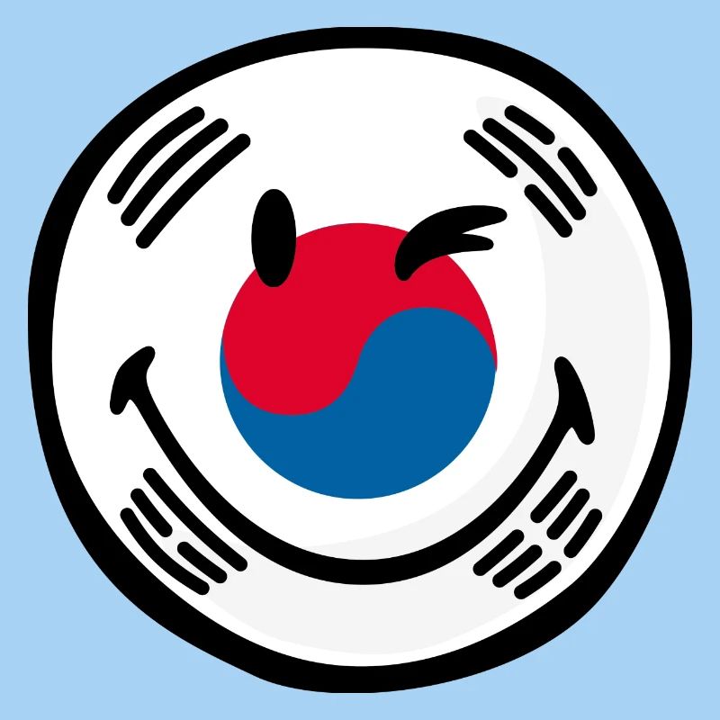 Smiley Flag South Korea