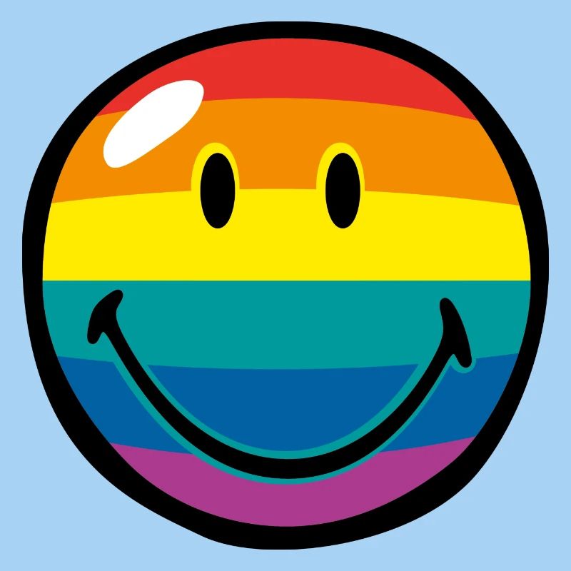Smiley Rainbow Stripes