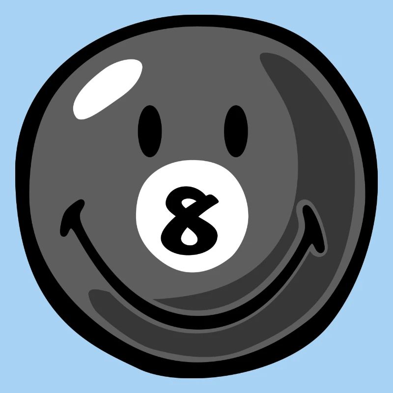 Smiley Pool Ball 8