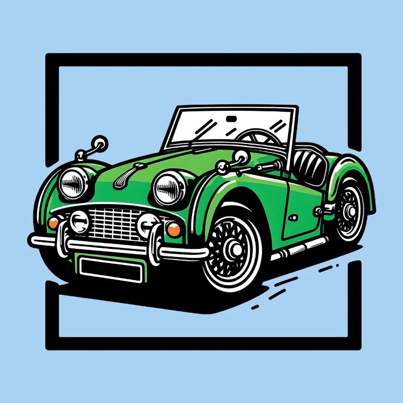 Grünes Oldtimer