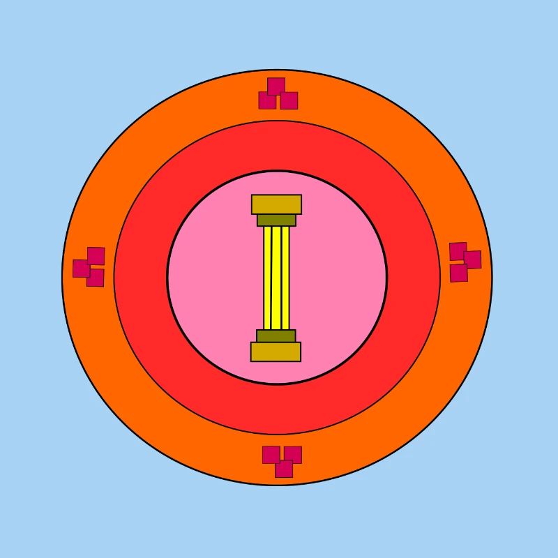 Emblem mit Säule