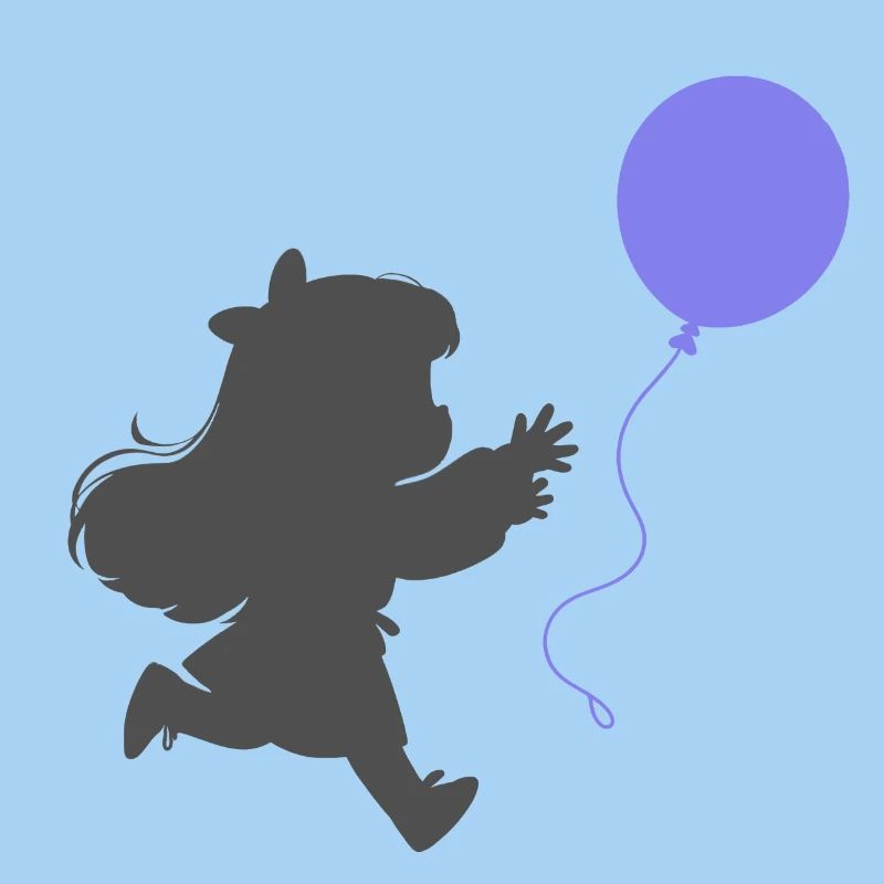 Mädchen mit einem Luftballon