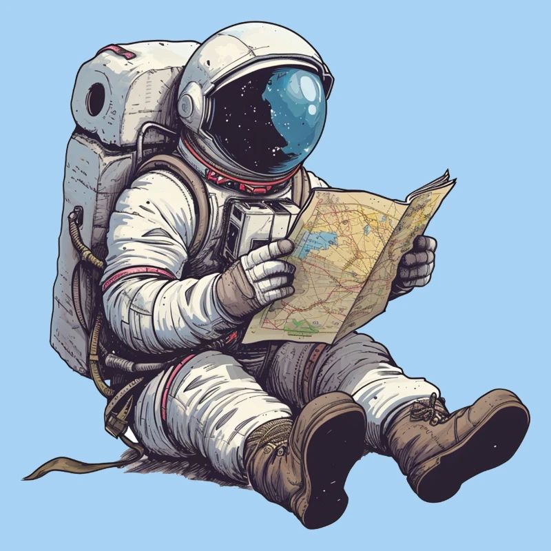 ASTRONAUTE MARS PLANET GPS ETOILE
