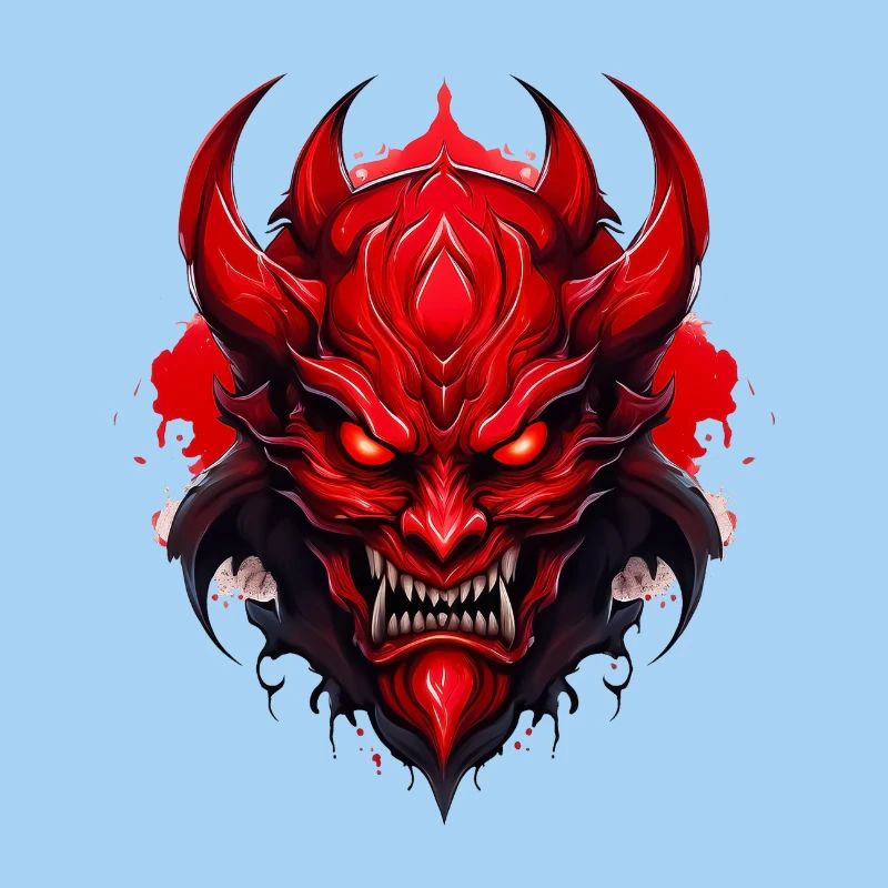 Wild angry pugnacious combative motivational Devil