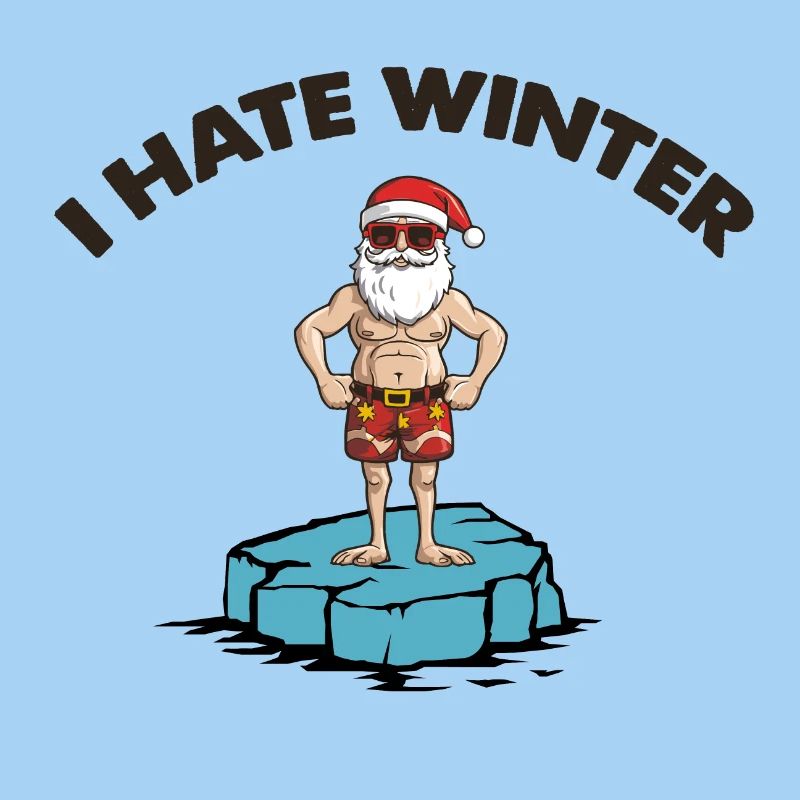 weihnachtsmann eisscholle winter