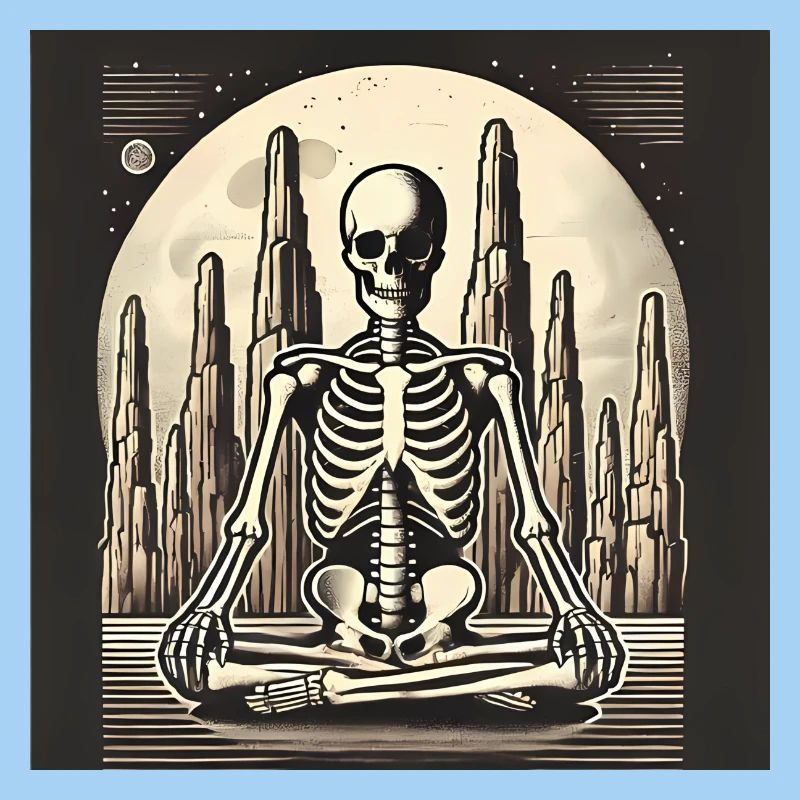 Skeleton in Solitude Illustration