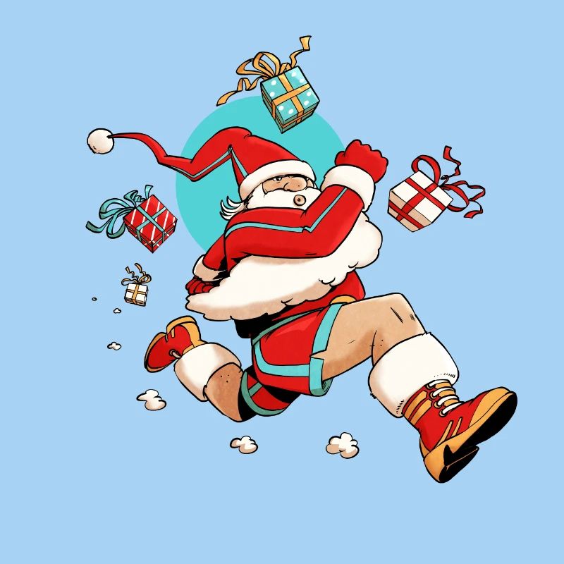 Runner Santa