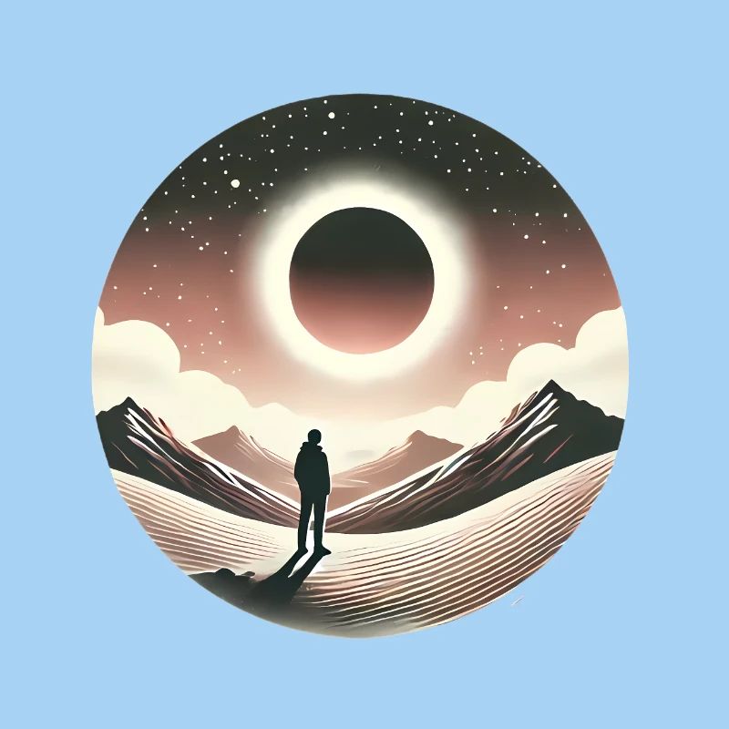 Conception de silhouette Eclipse Gaze