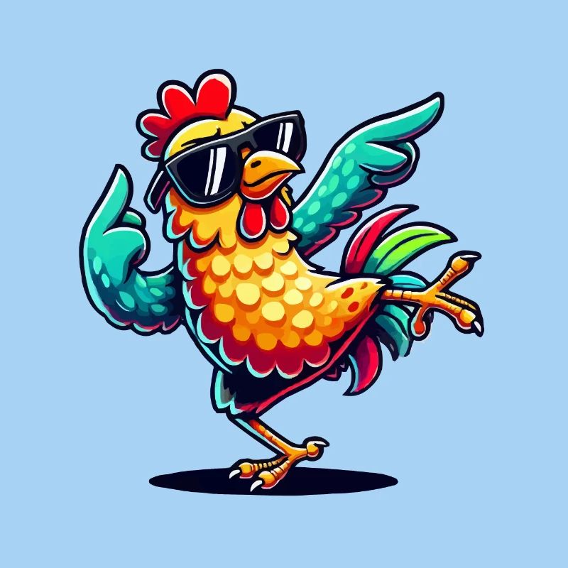 Bande dessinée sur le poulet