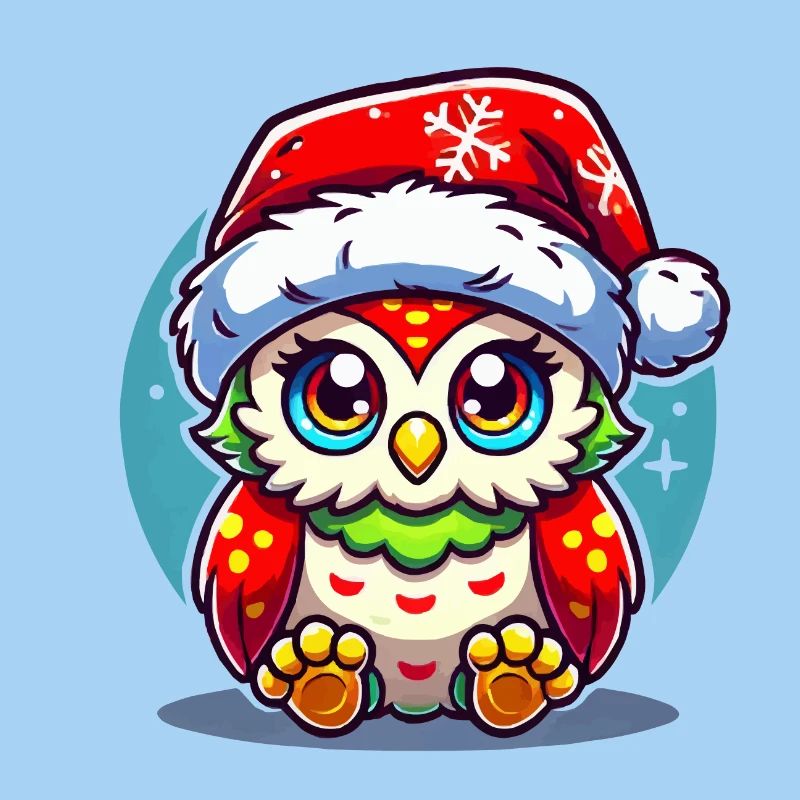 Eule Weihnachten