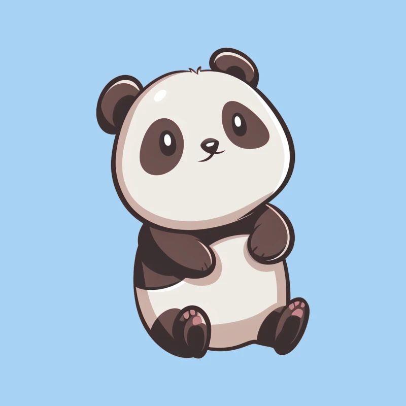 panda très mignon, panda chibi, kawaii