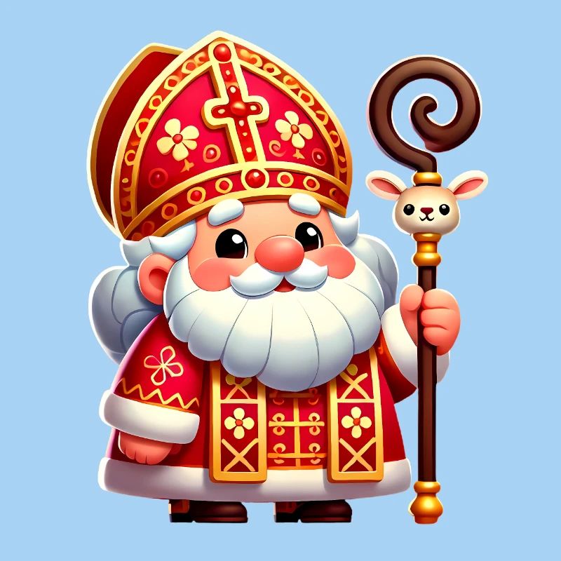 Conception de dessin animé festif de Saint-Nicolas