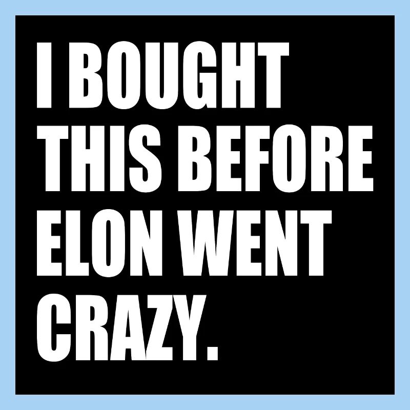 i bought this before elon went crazy