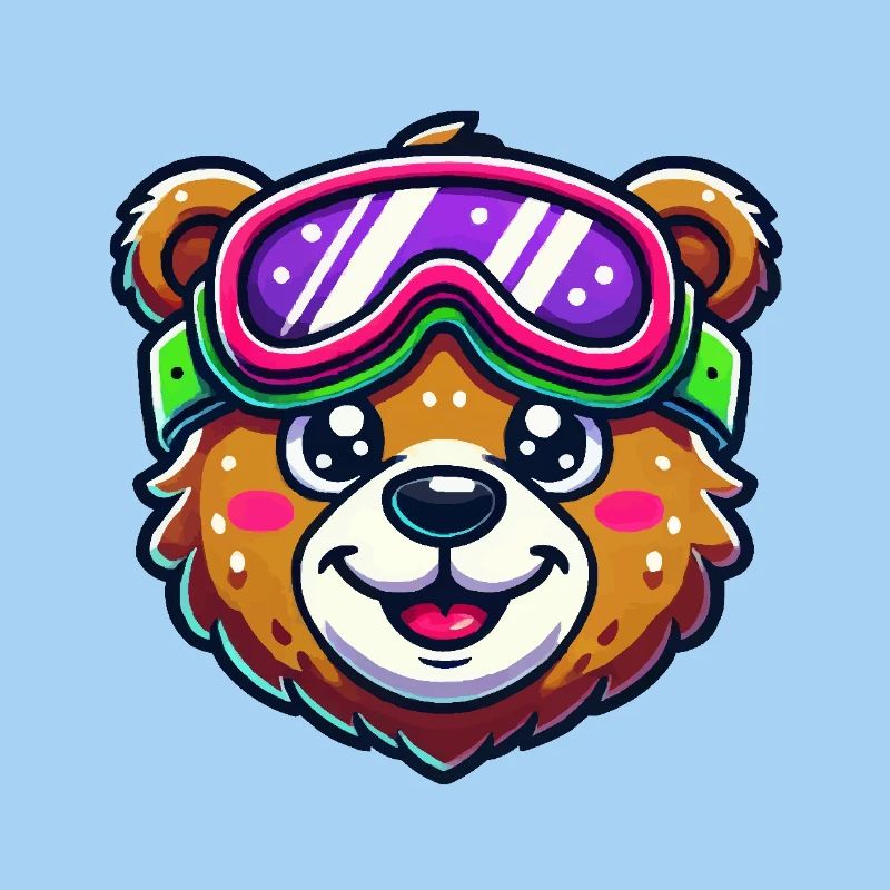 bär comic skibrille