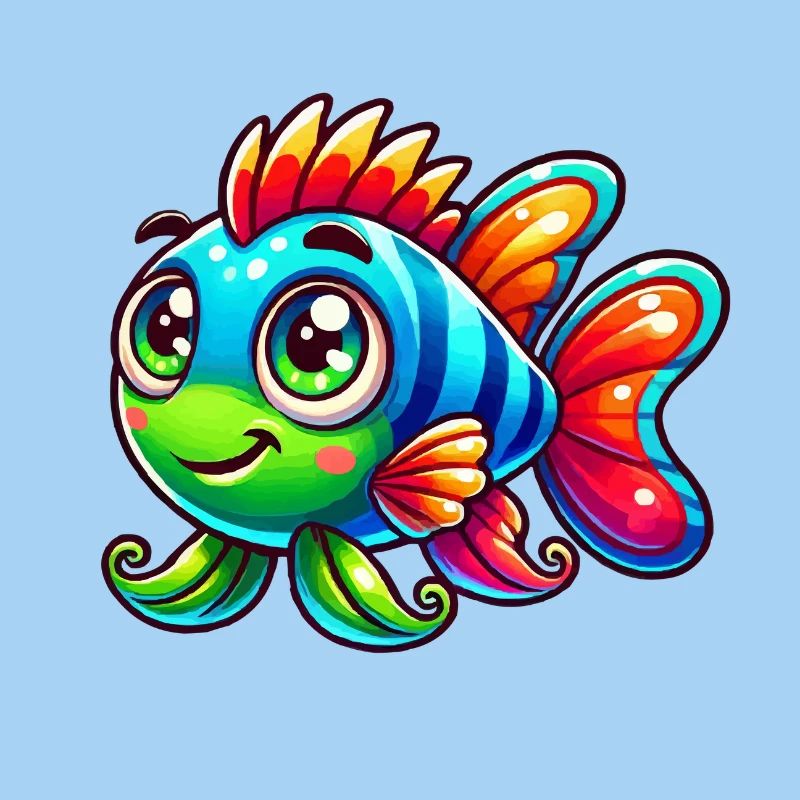 Bande dessinée de poisson