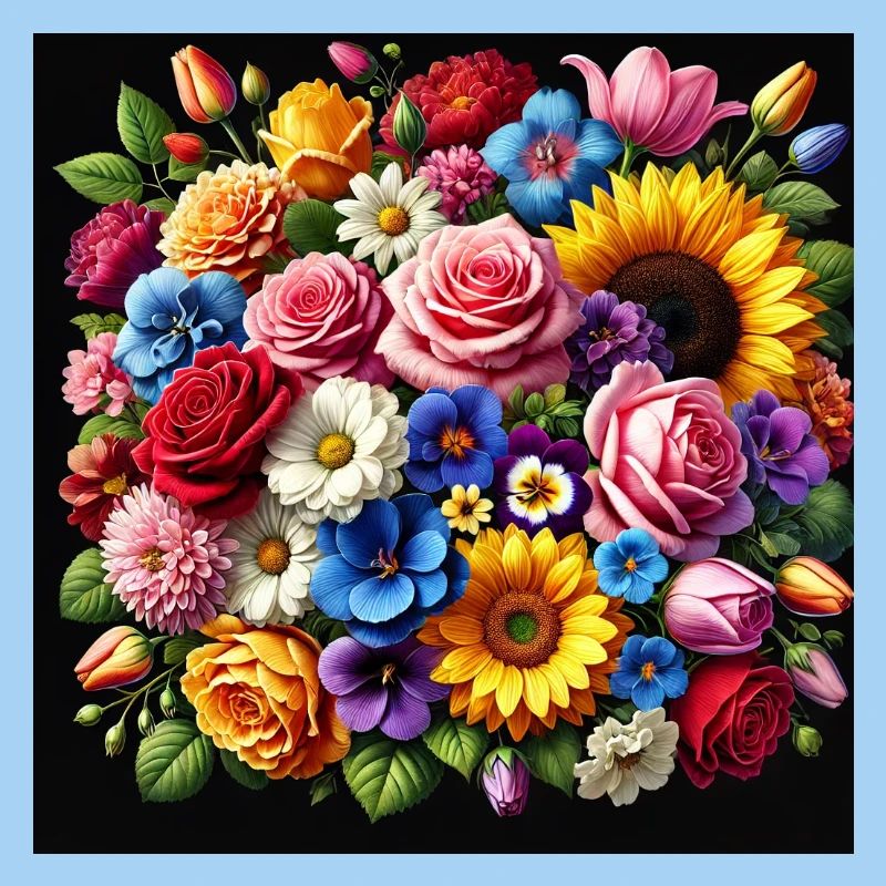 Colourful flowers