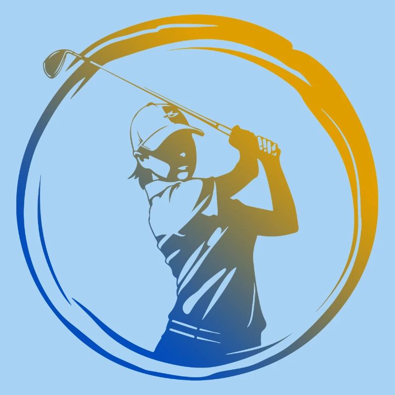 Golfer Silhouette Bunt