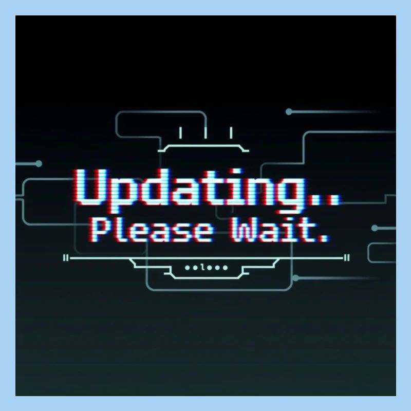Glitch Update Ladebildschirm