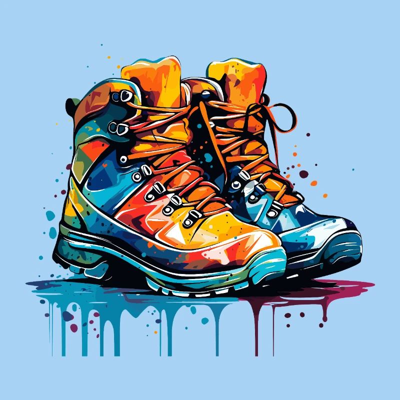 Chaussures colorées