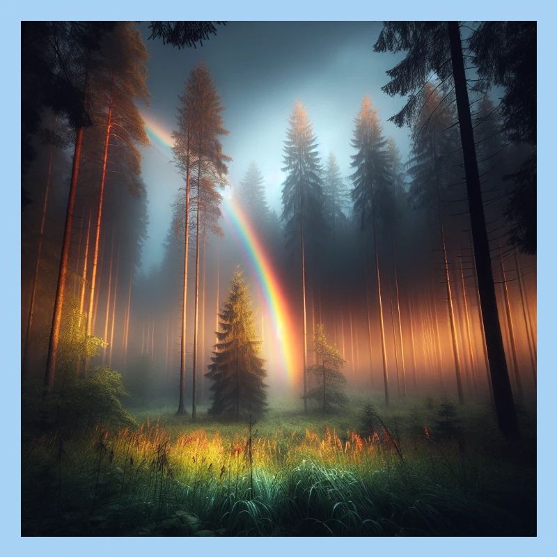 Regenbogen Wald