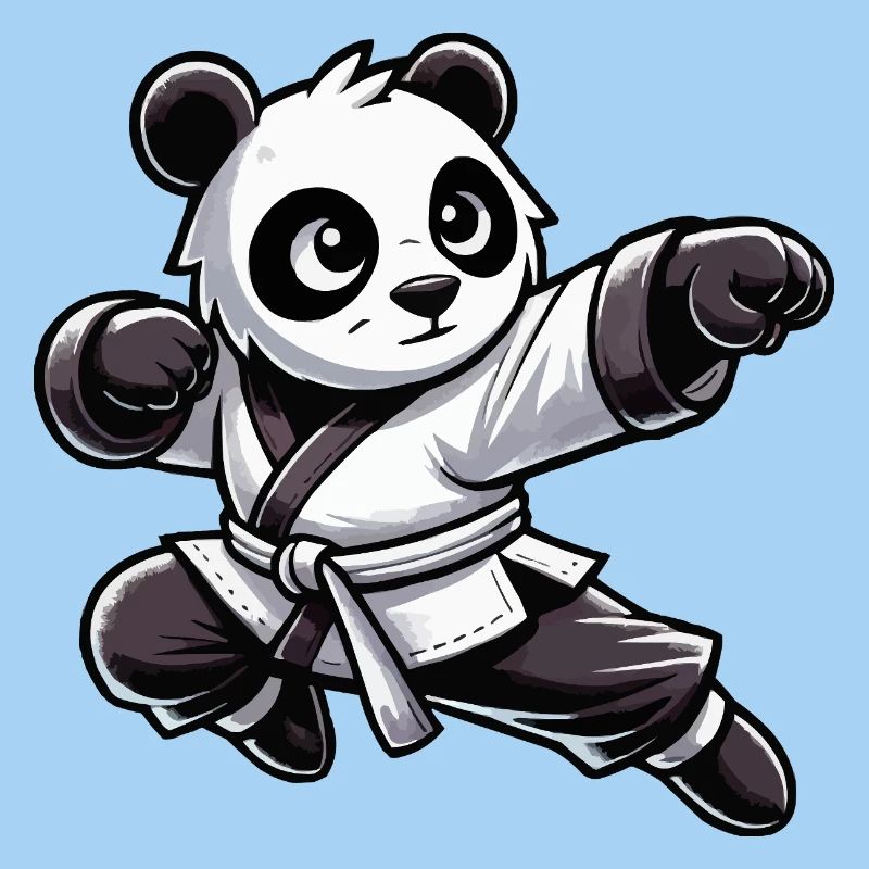 panda karate comic
