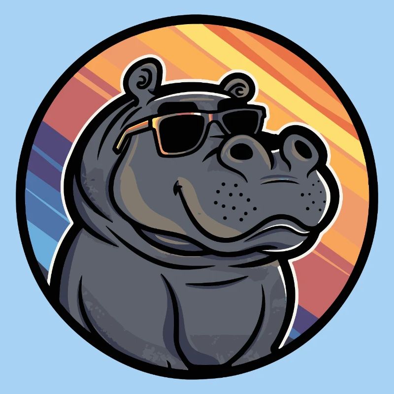 Hippopotamus Cool Summer