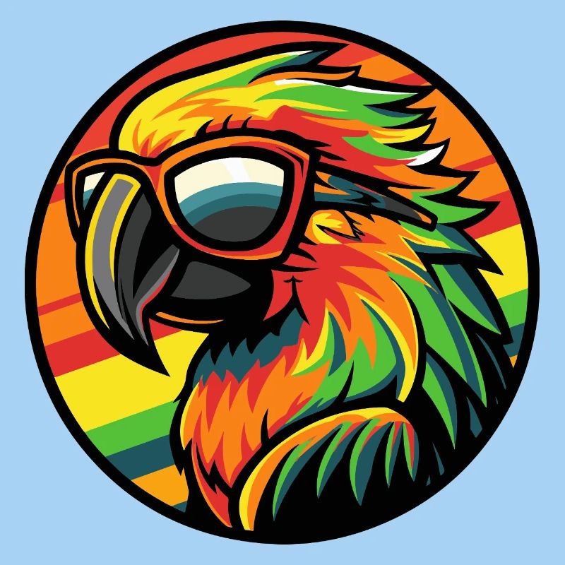 Parrot Comic Cool Summer