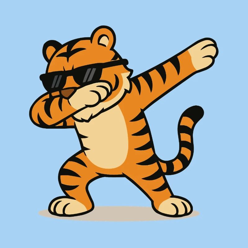 tiger dabbing