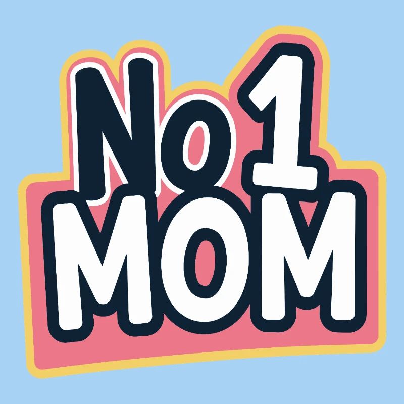 Nummer 1 Mama – Bunt & Liebevoll Muttertag