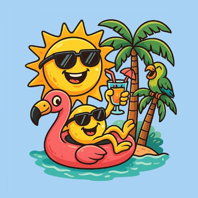 Off to the beach in a good mood