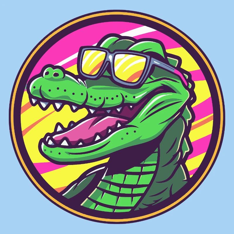 Alligator Cool Comic