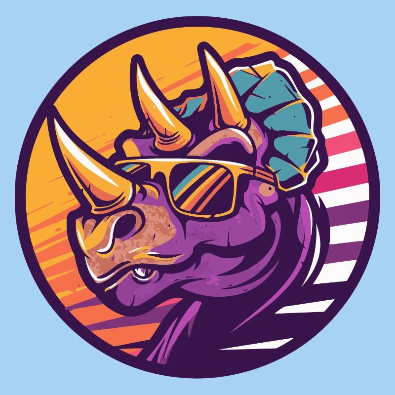 Dinosaurier triceratops Comic