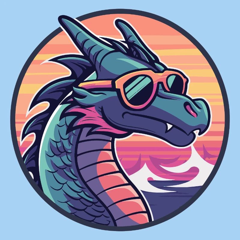 Drache Cool Comic