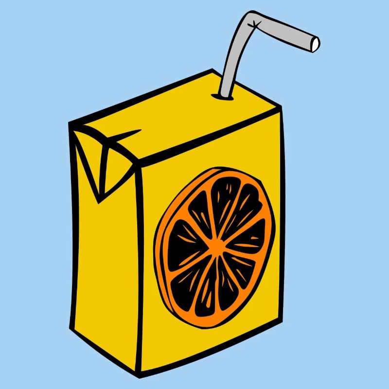 saft box karton einweg stroh orange getraenke
