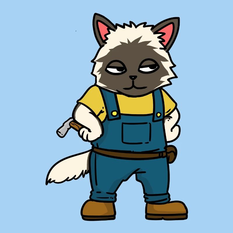 Craftsmen Construction site Carpenter Professions Cat