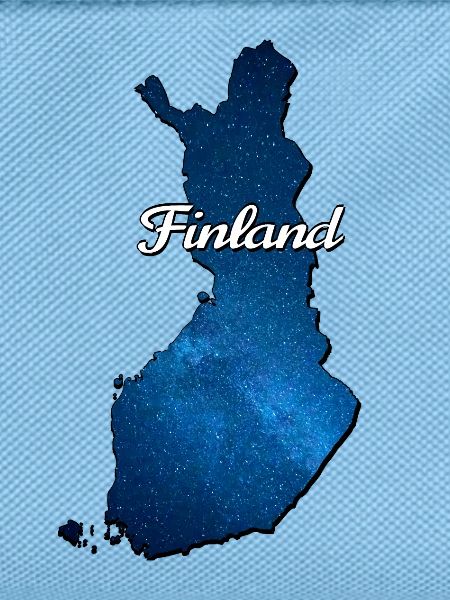 The map of Finland