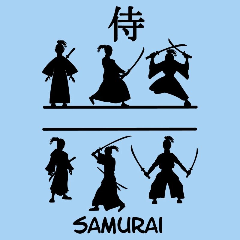 Samurai with swords