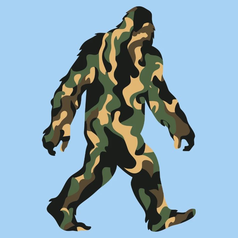 Foulée de Sasquatch de camouflage